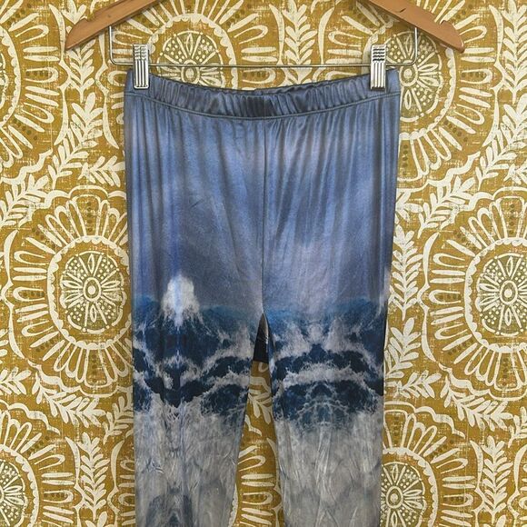 Jeffrey Campbell Rare Pantalones High Heel Platform Pant Boots Blue Waves size 7 - Picture 5 of 16